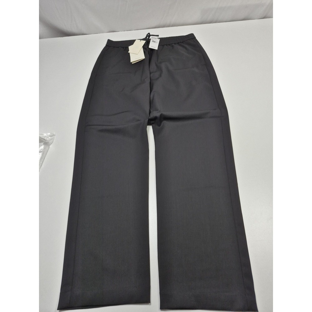Barena Zenezia Dress Pants Mens 34x30 Black Wool Blend Elastic Waist Italy NWT